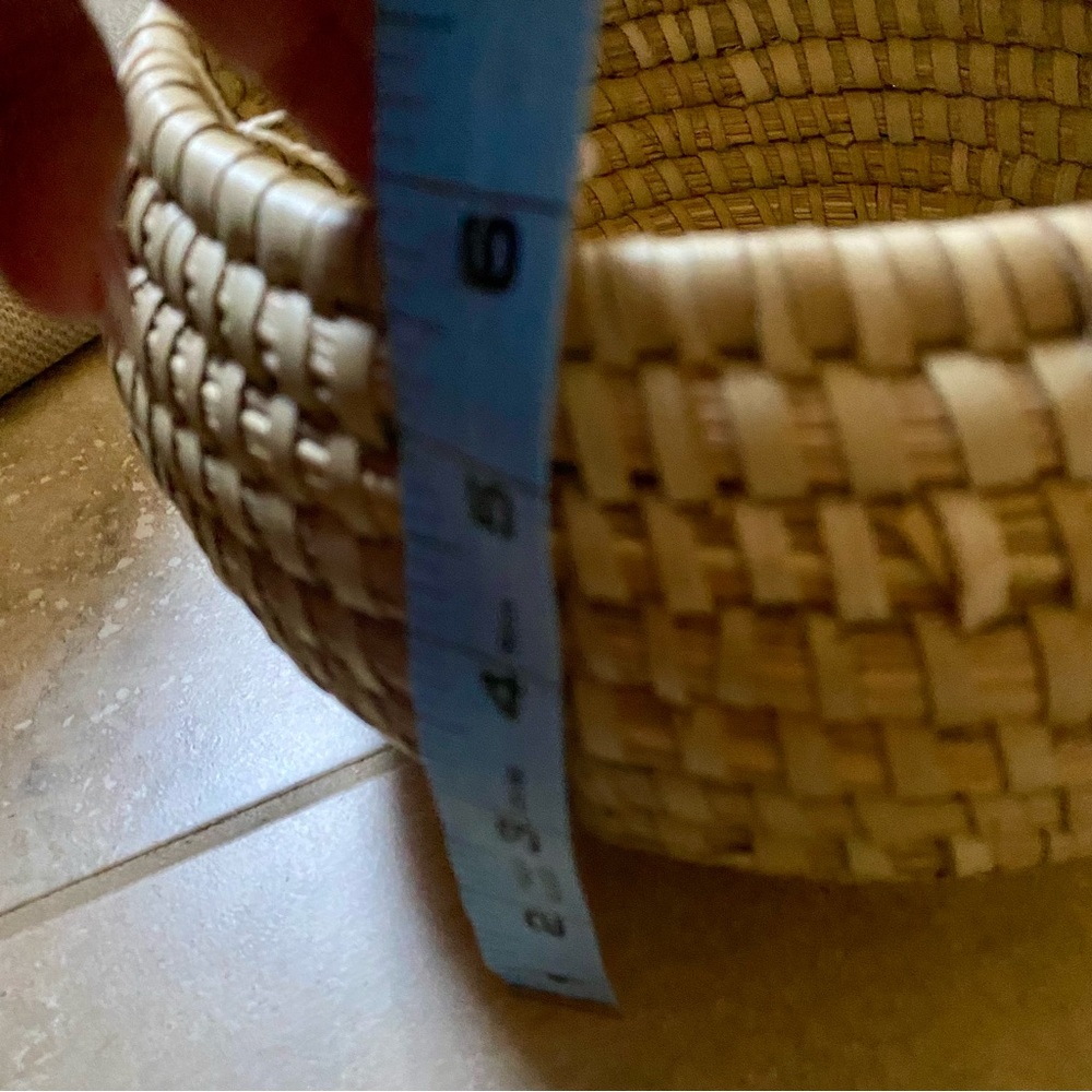 NWT! Handmade Woven Kaisa Basket Bowl - Picture 4 of 9